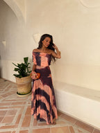 Toledo Naranja y Marrón | Vestido