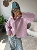 Zip Cardigan - Pink