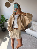 Suede Jacket - Beige