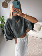 Flowy Sleeve Knit - Grey