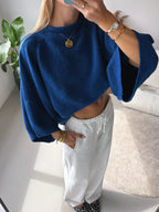 Flowy Sleeve Knit - Blue