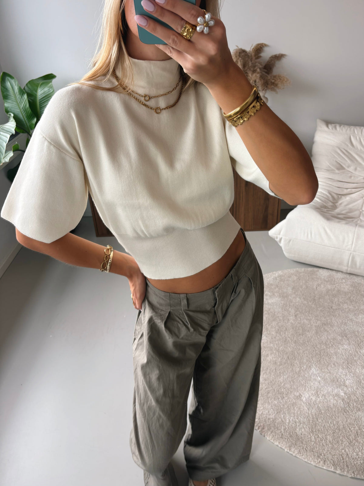 High-Neck Top