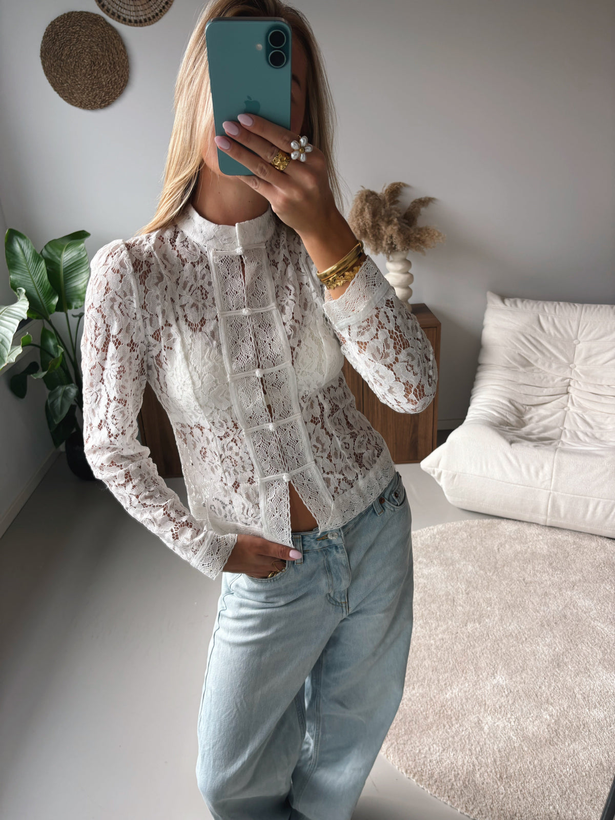 Dream Lace Blouse - White