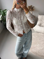 Dream Lace Blouse - White