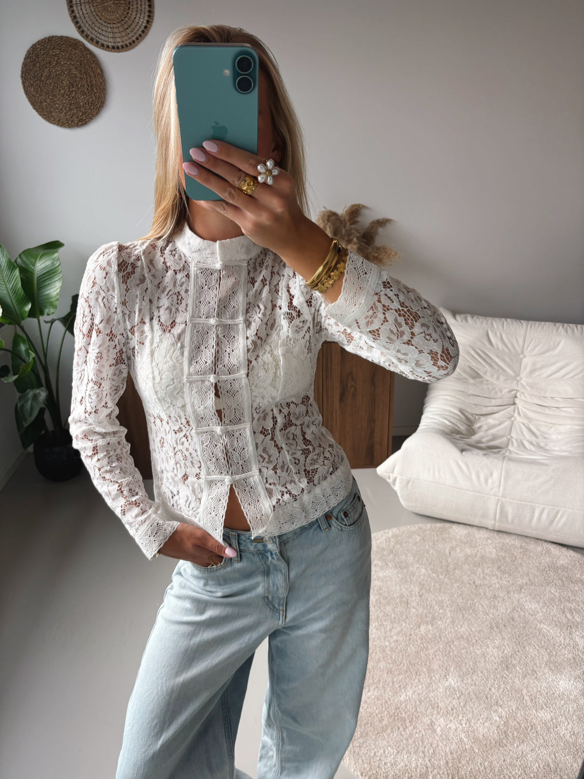 Dream Lace Blouse - White