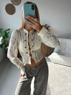 Lace Blouse with Buttons