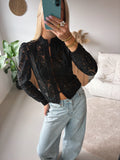 Dream Lace Blouse - Black