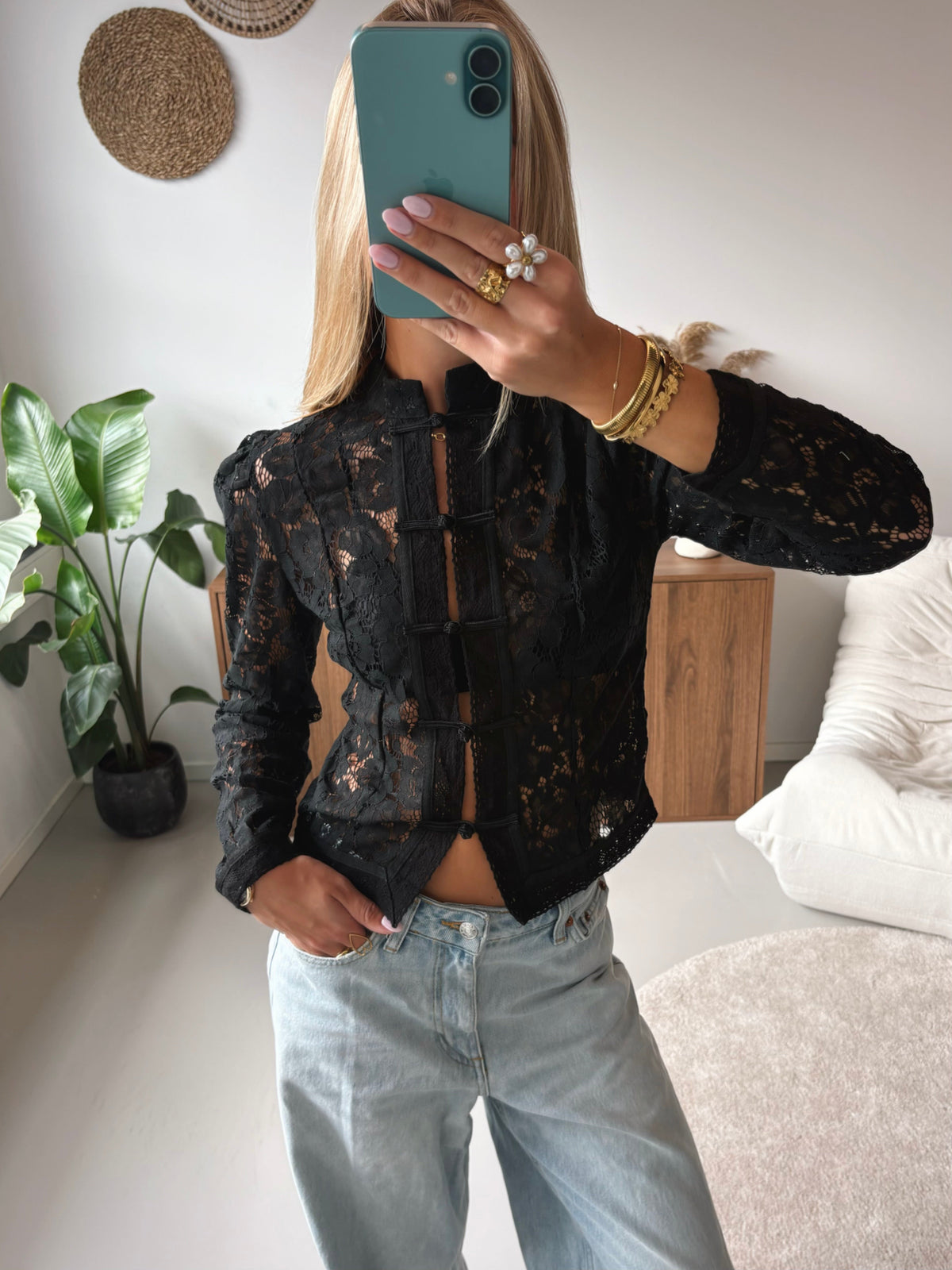 Dream Lace Blouse - Black