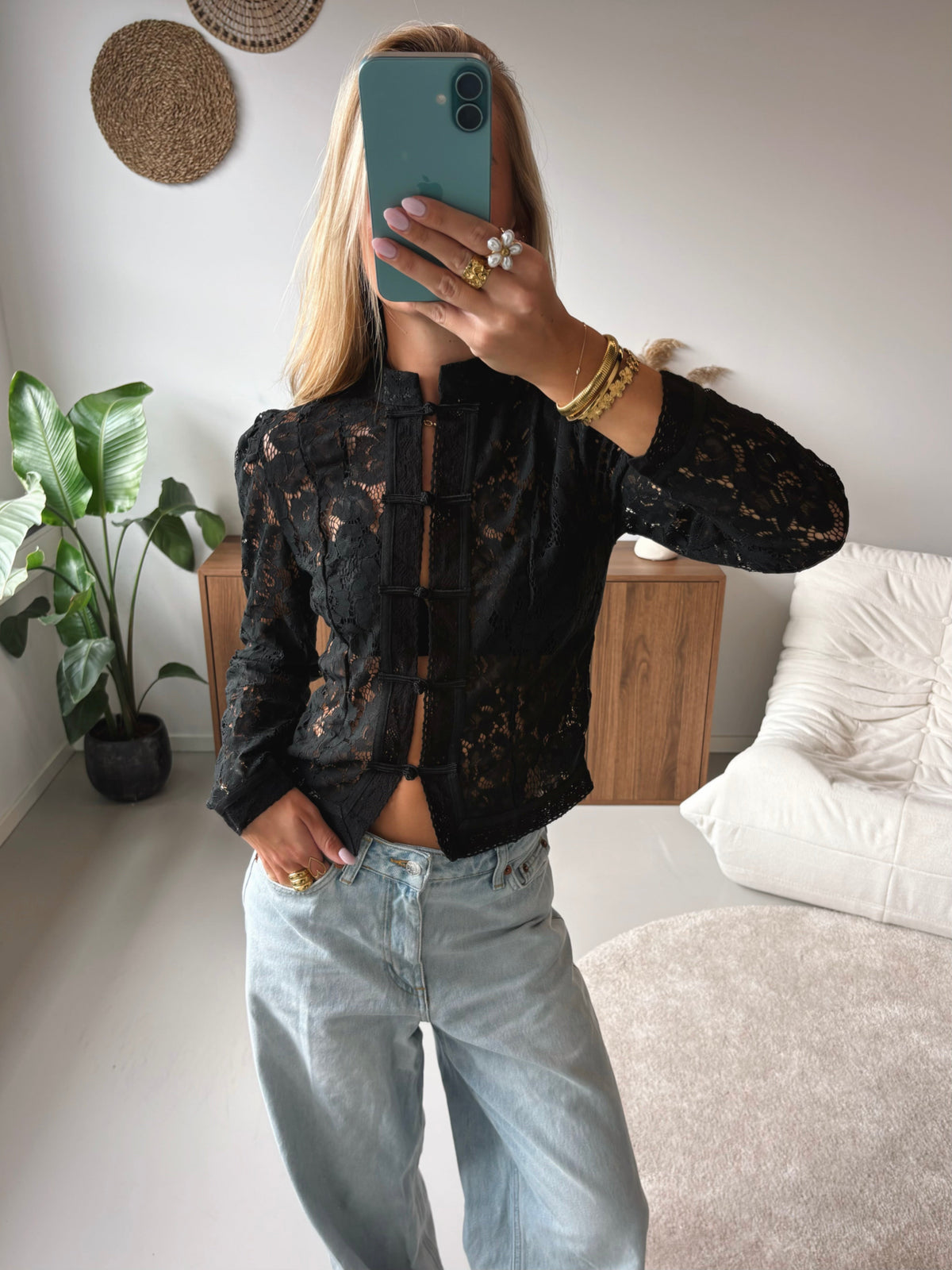 Dream Lace Blouse - Black