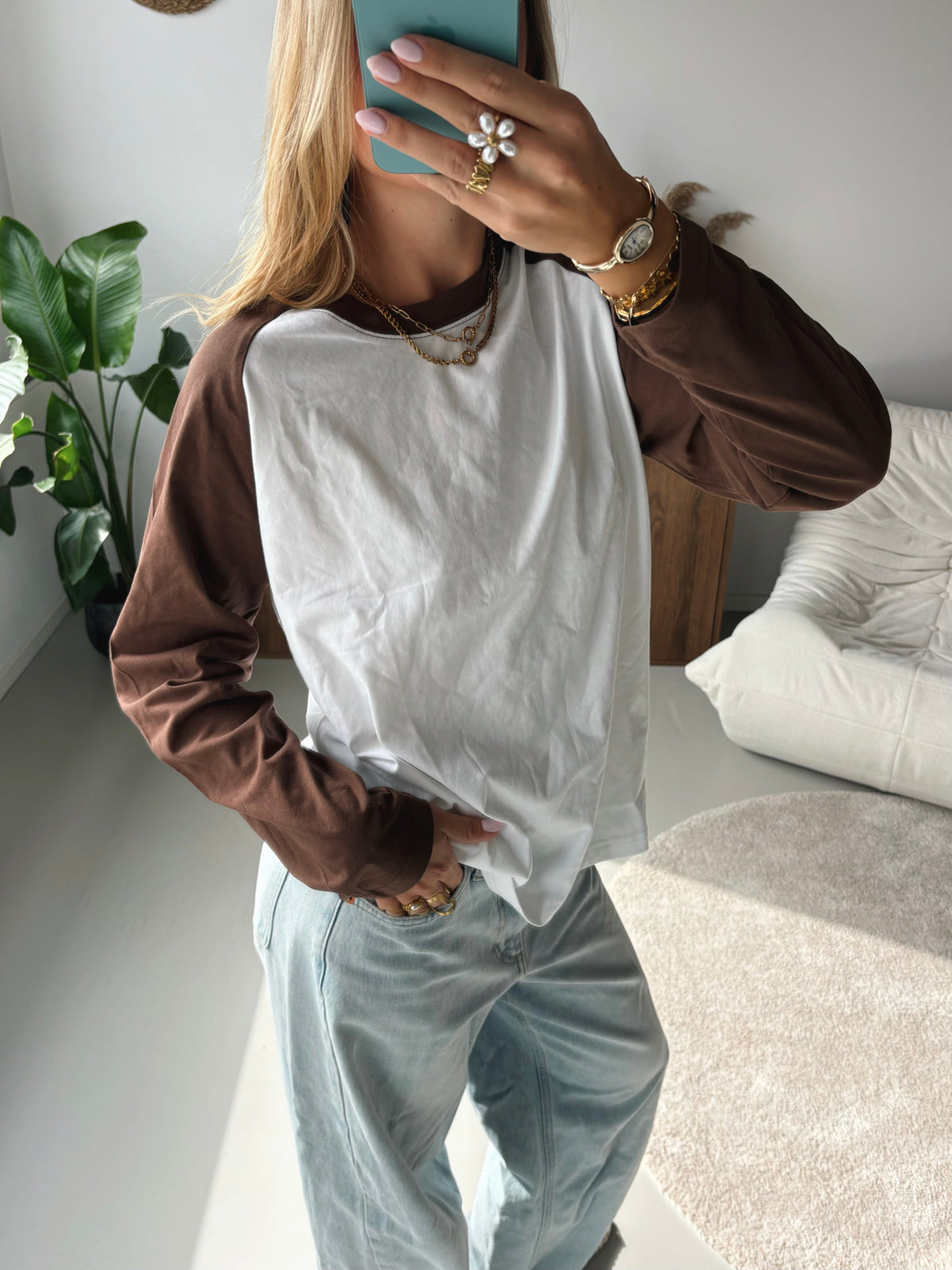 Raglan Top - Brown