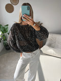 Midnight Sparkle Top - Black