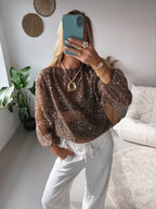 Midnight Sparkle Top - Brown