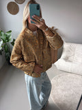 Glitter Bomber Jacket - Gold