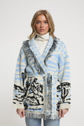 Lafayette Azul Cárdigan Cashmere