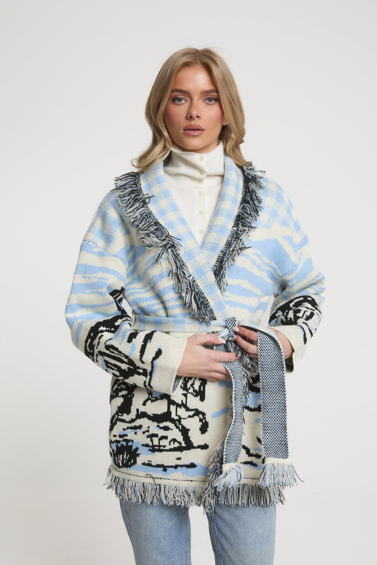 Lafayette Azul Cárdigan Cashmere