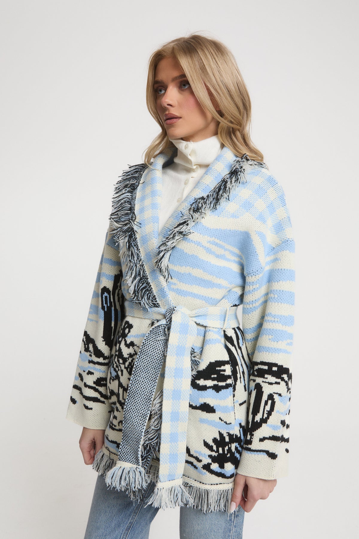 Lafayette Azul Cárdigan Cashmere