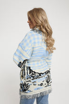 Lafayette Azul Cárdigan Cashmere