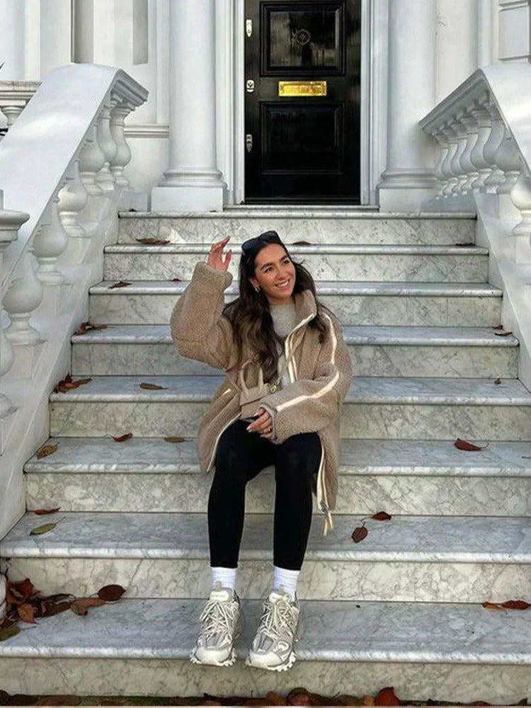 Silvana Chaqueta Teddy Oversize