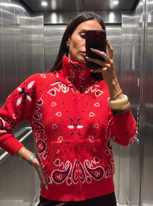Carla Gilet Rojo