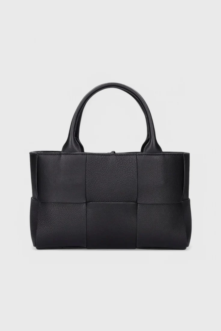 Valentina - Bolso tote trenzado color Negro