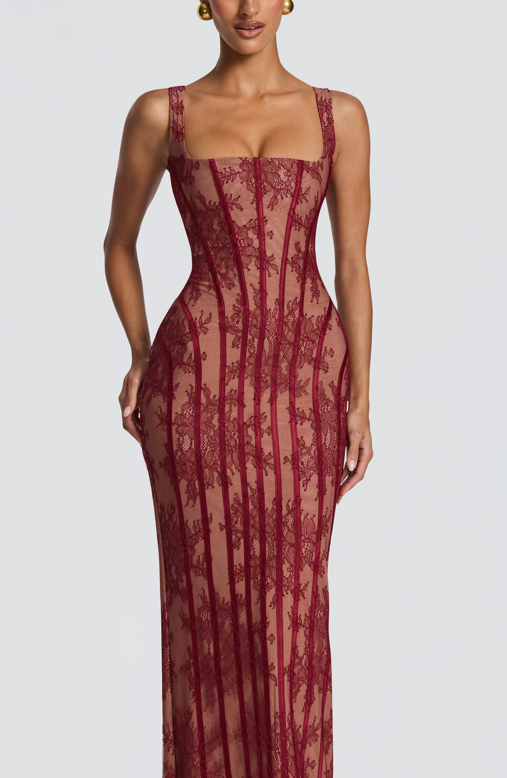 Polina | Vestido Burdeos