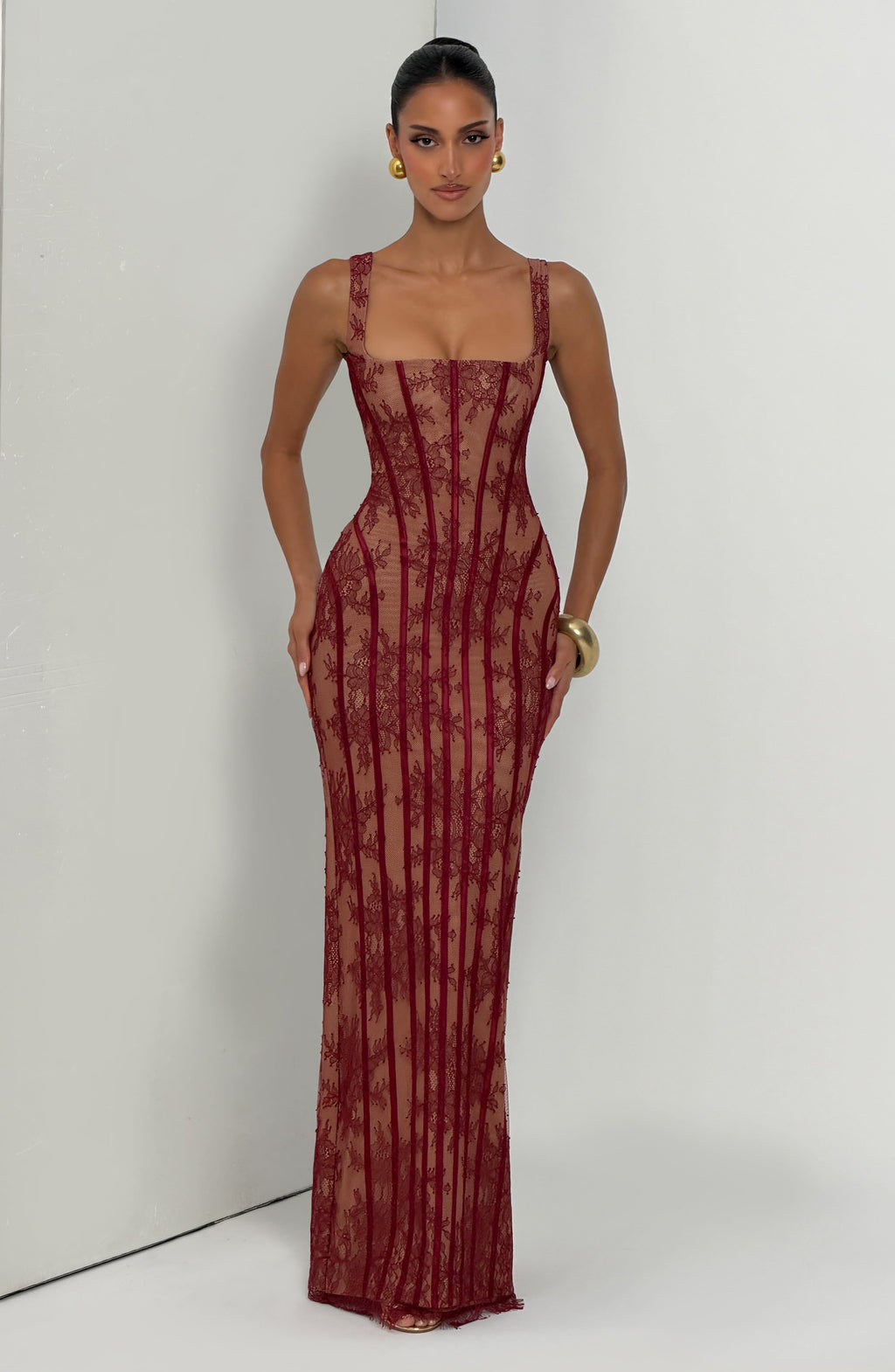 Polina | Vestido Burdeos