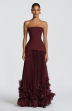 Seraphina | Vestido Cherry Lacquer